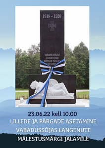 Võidupüha tähistamine Eesti Vabadussõjas langenute mälestussamba juures