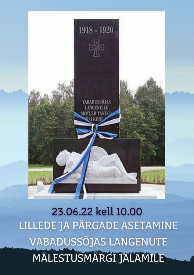 Võidupüha tähistamine Eesti Vabadussõjas langenute mälestussamba juures